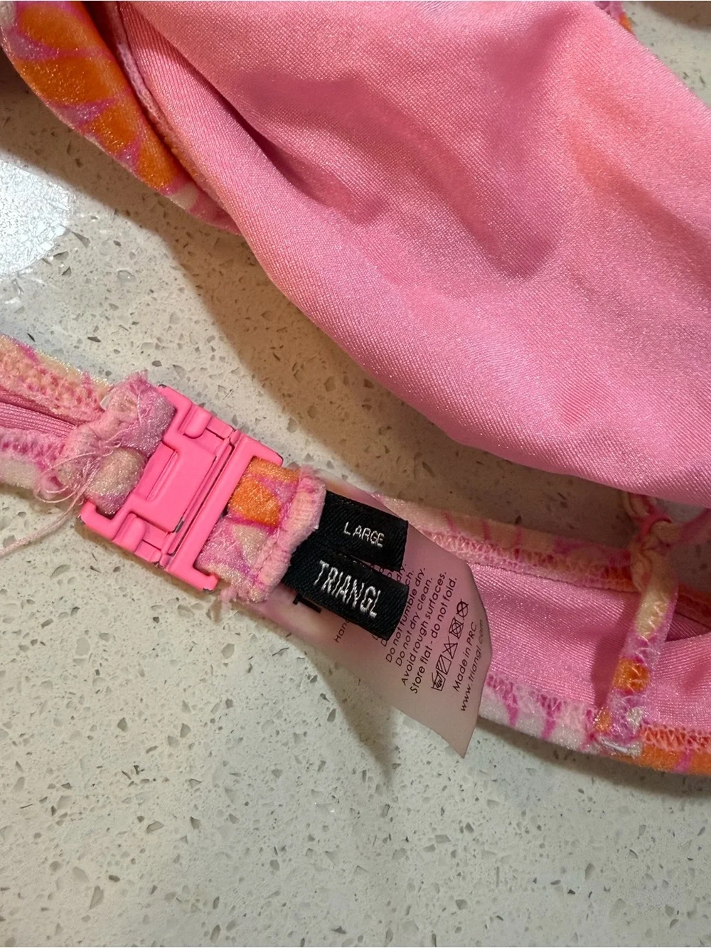 triangl swimwear Pink and Orange Floral Girls Bikini Set